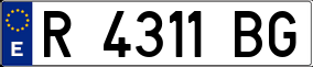 Trailer License Plate